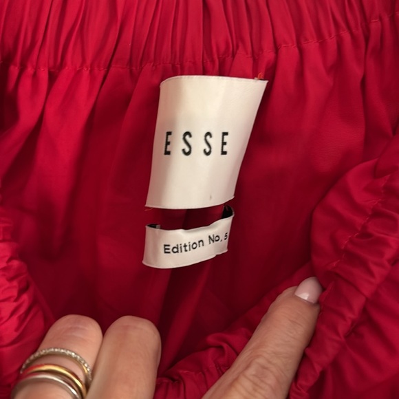 Esse Studios Red Italian Cotton Cutout Dress- US6 - Picture 7 of 14